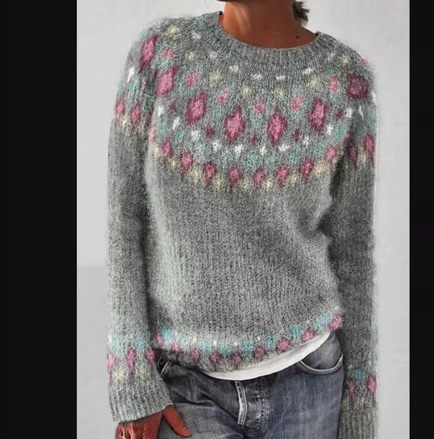 Norwegischer Strickpullover