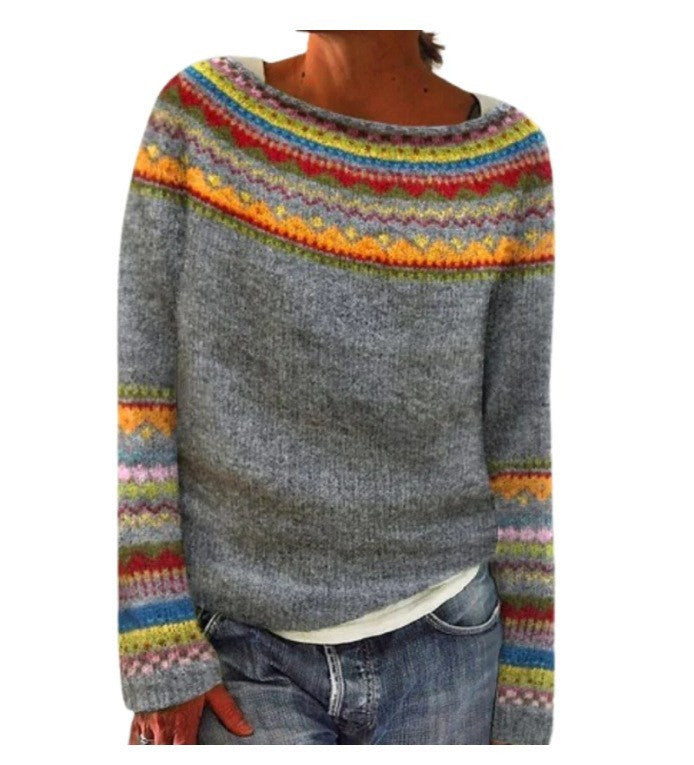 Norwegischer Strickpullover