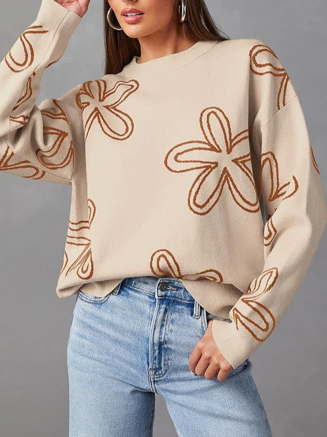 Blümchen Pullover