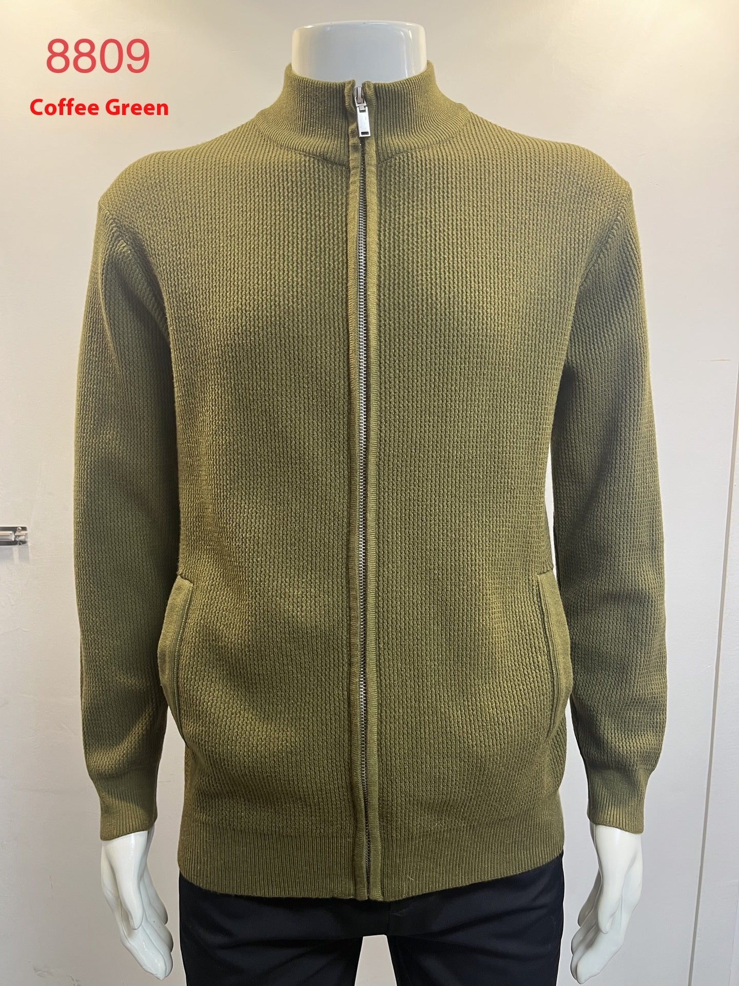 Strickjacke mit Reißverschluss, Herren